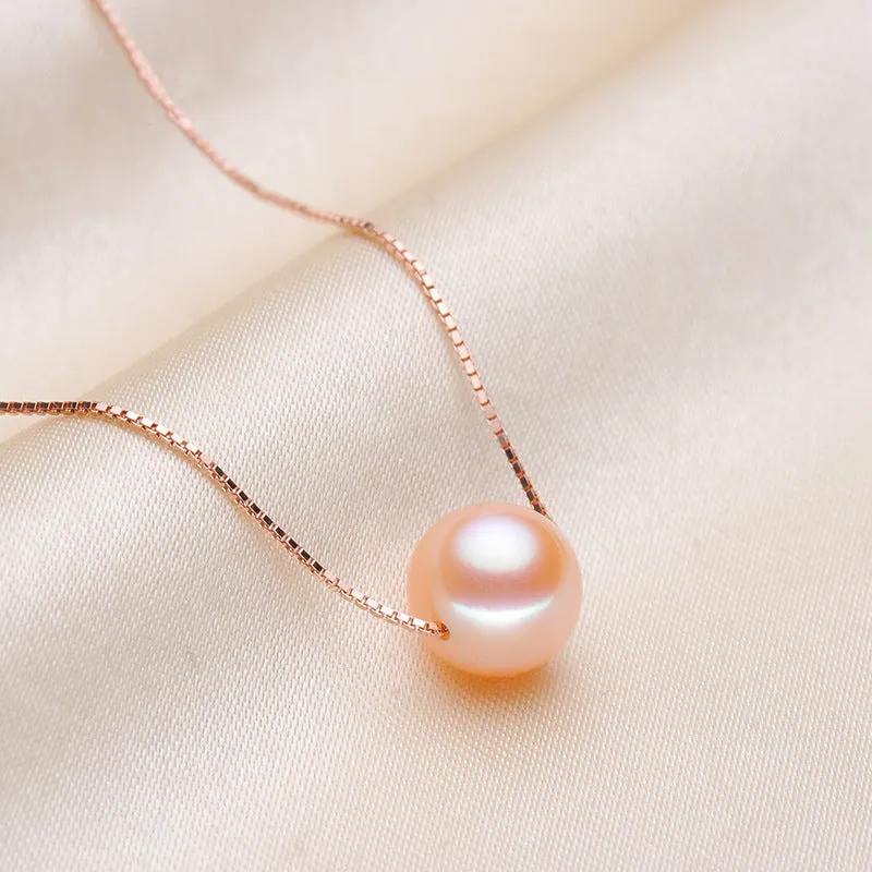 Ainuoshi Genuine Freshwater Cultured Pearl Pendant Necklace