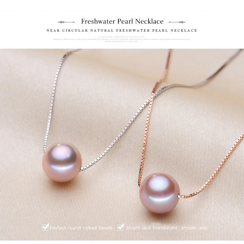Ainuoshi Genuine Freshwater Cultured Pearl Pendant Necklace