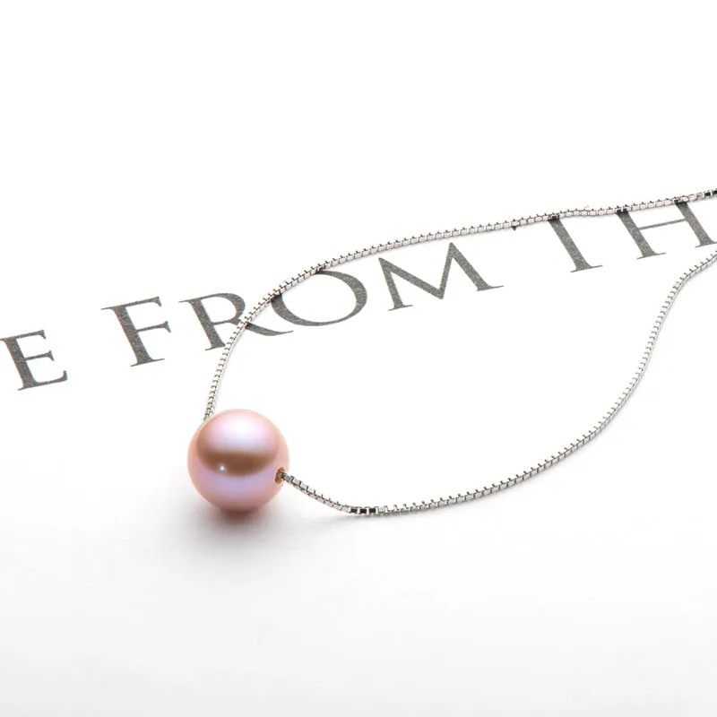 Ainuoshi Genuine Freshwater Cultured Pearl Pendant Necklace