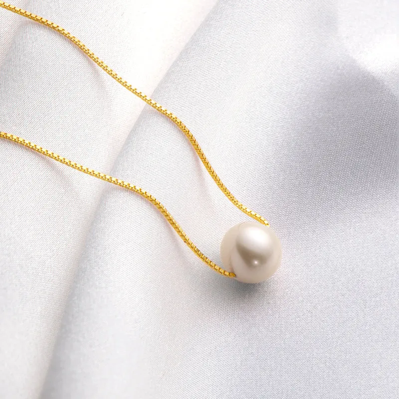 Ainuoshi Genuine Freshwater Cultured Pearl Pendant Necklace