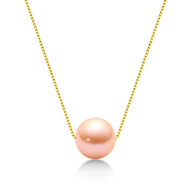 Ainuoshi Genuine Freshwater Cultured Pearl Pendant Necklace