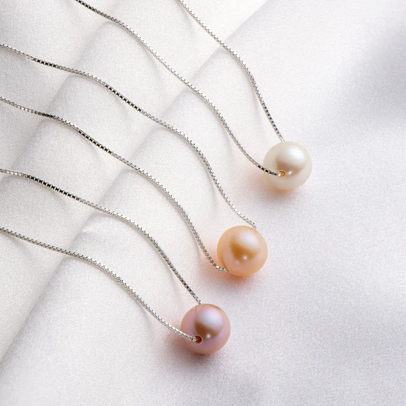 Ainuoshi Genuine Freshwater Cultured Pearl Pendant Necklace