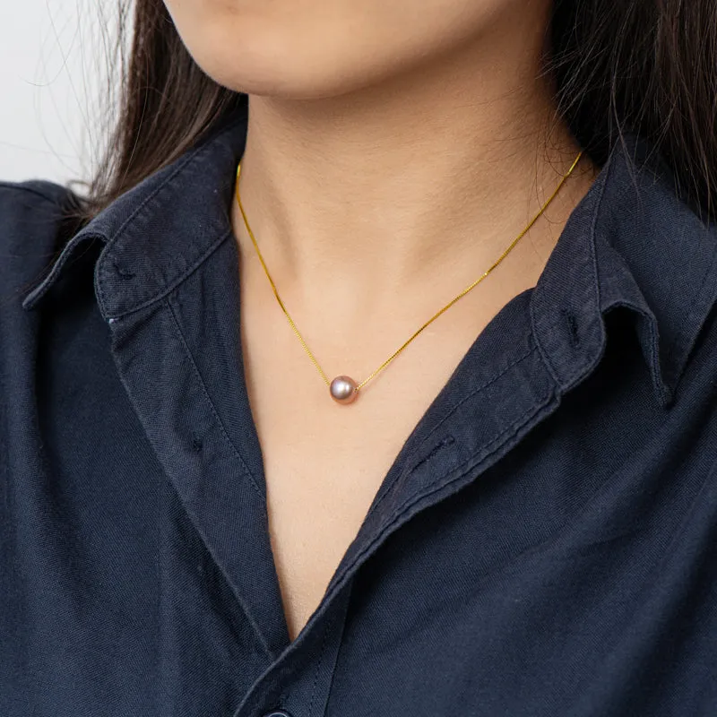Ainuoshi Genuine Freshwater Cultured Pearl Pendant Necklace