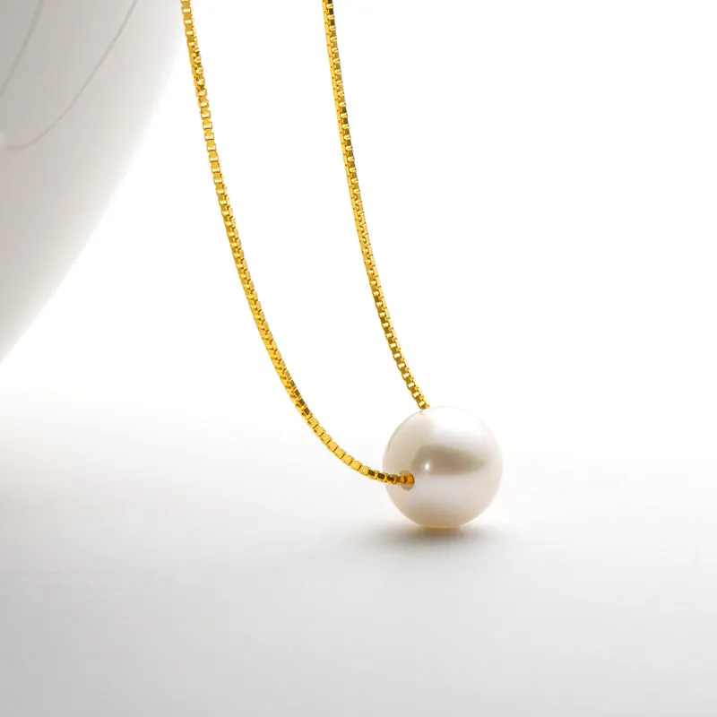 Ainuoshi Genuine Freshwater Cultured Pearl Pendant Necklace