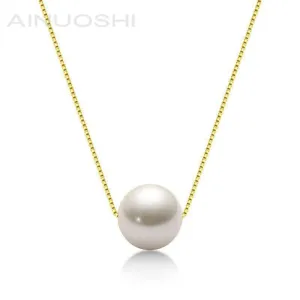Ainuoshi Genuine Freshwater Cultured Pearl Pendant Necklace