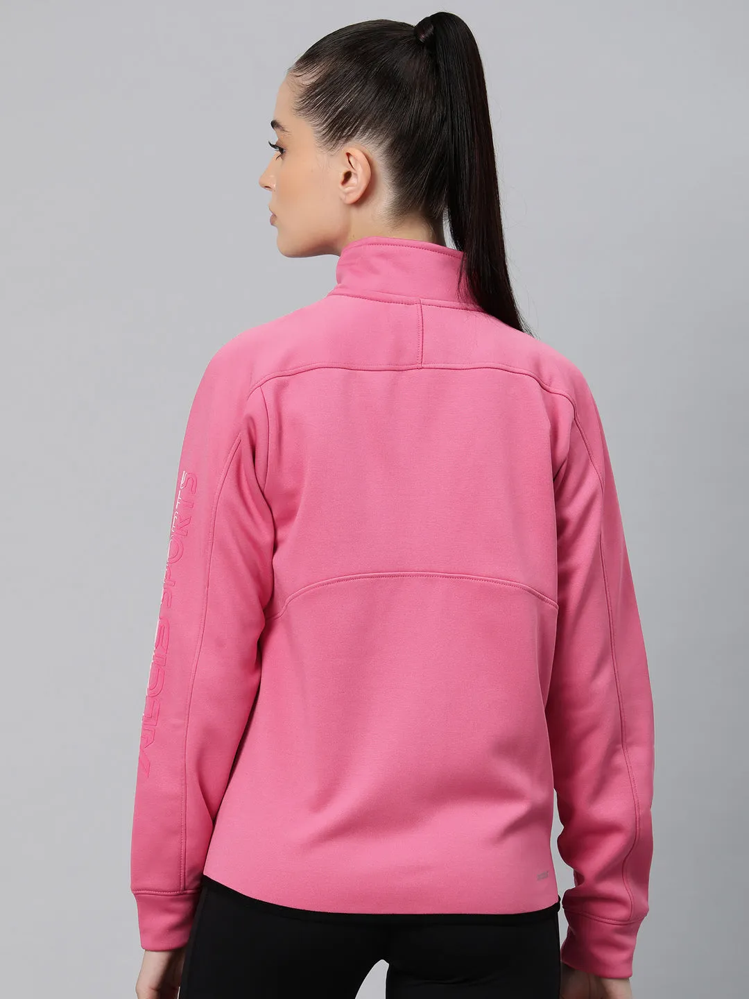 Alcis Women Typography Training or Gym Sporty Jacket