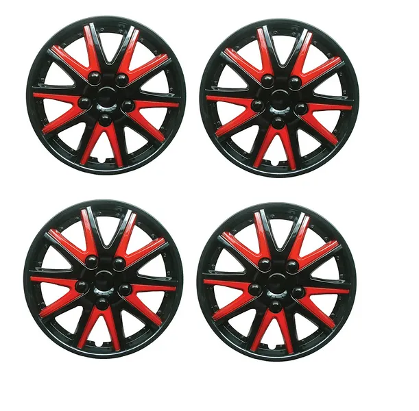 Alfa Romeo Mito Black Red Wheel Trims Covers (2008-2016)