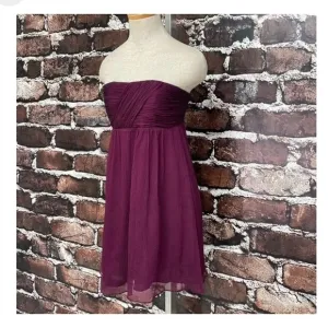 Alice and Olivia Raspberry Strapless Dress-XS