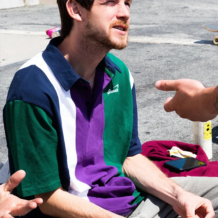 ALIVE VERTICAL STRIPE POLO