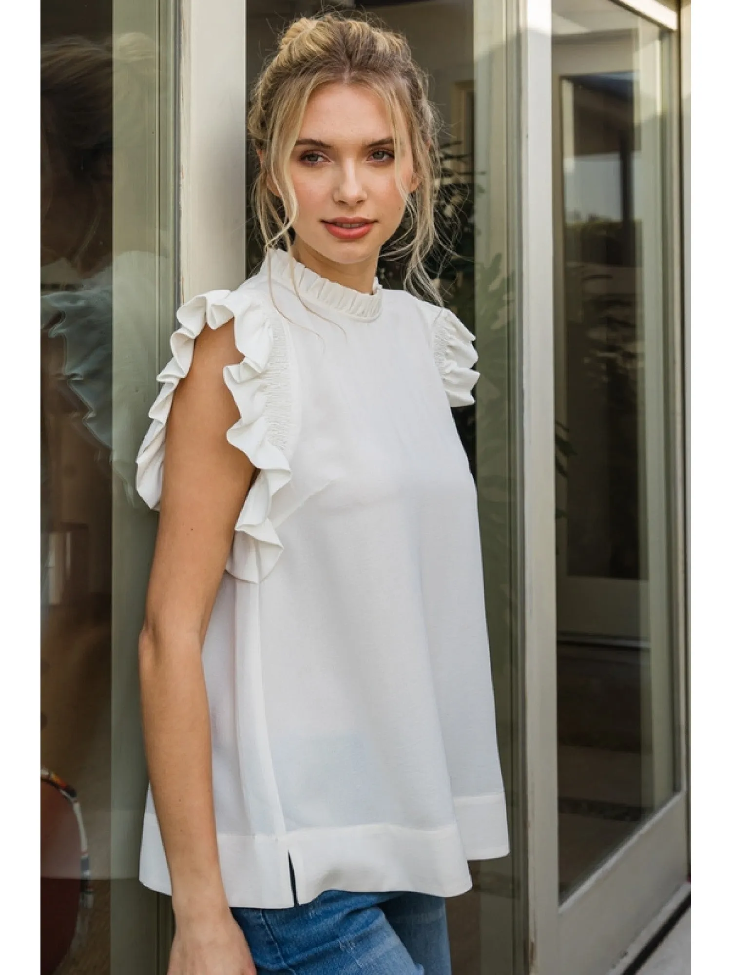 All the Frills Top-4 Colors Available