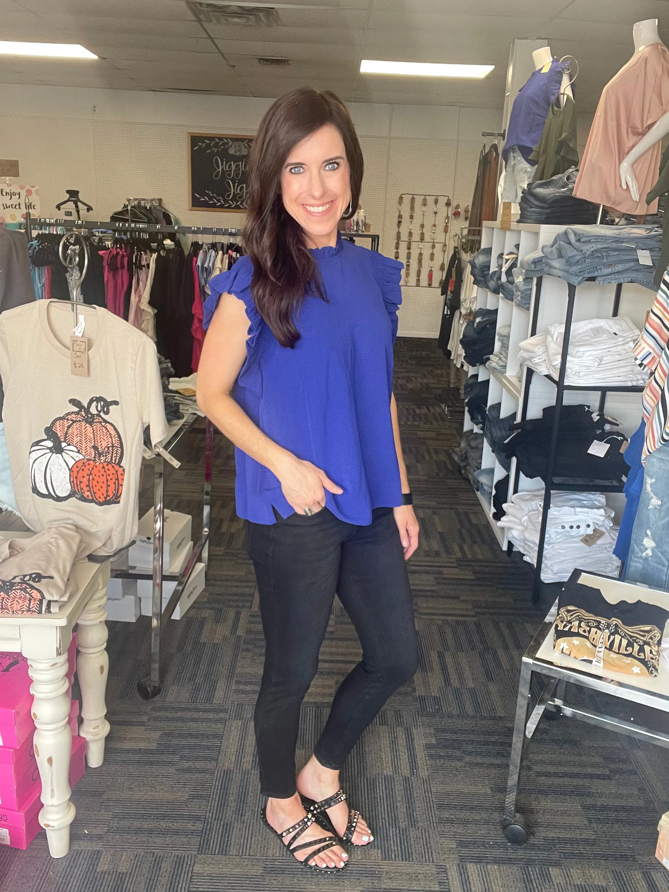 All the Frills Top-4 Colors Available