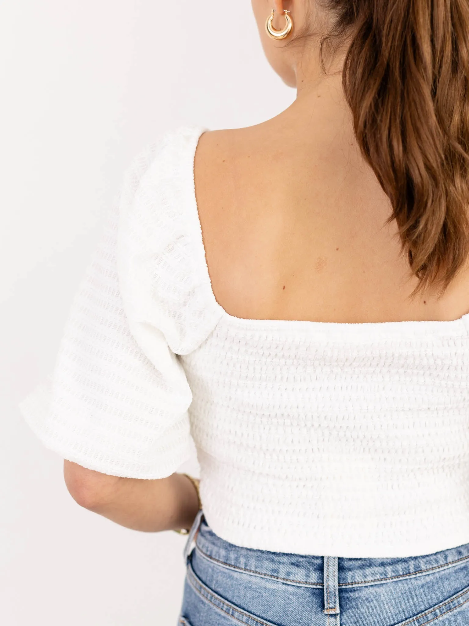Allie Rose Jacquard Knit Bodycon Top