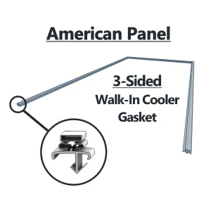 American Panel Welded Gasket (36-1/2" x 74-1/2") - Part #9A-3474 - Three-Sided - Profile 029