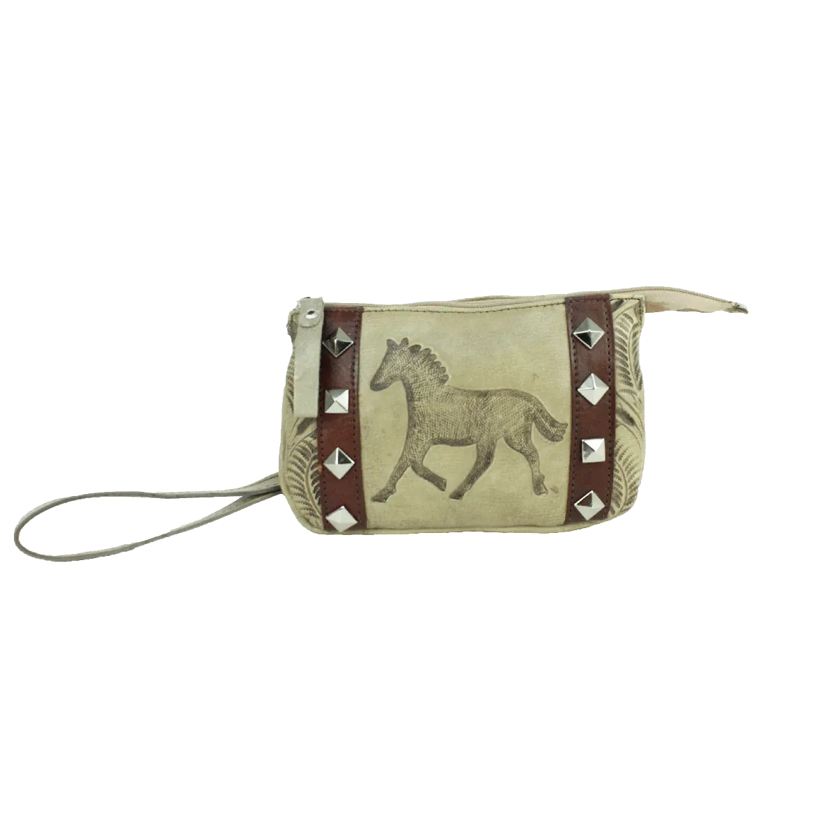 American West Handbag Hitchin' Post Collection: Event Wristlet Running Horse