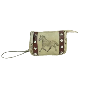 American West Handbag Hitchin' Post Collection: Event Wristlet Running Horse
