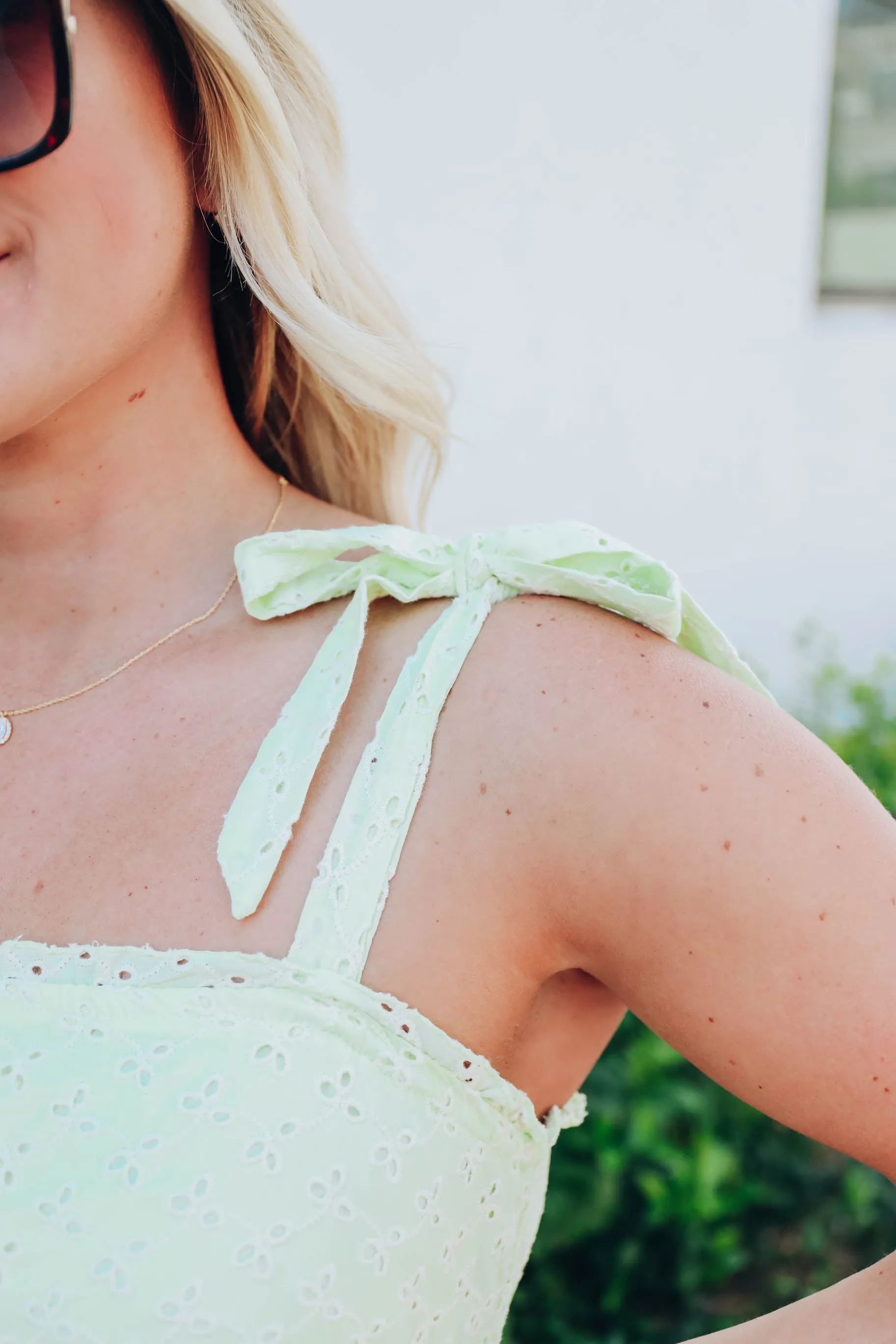 Angelic Ruffle Tiered Sundress - Pastel Green