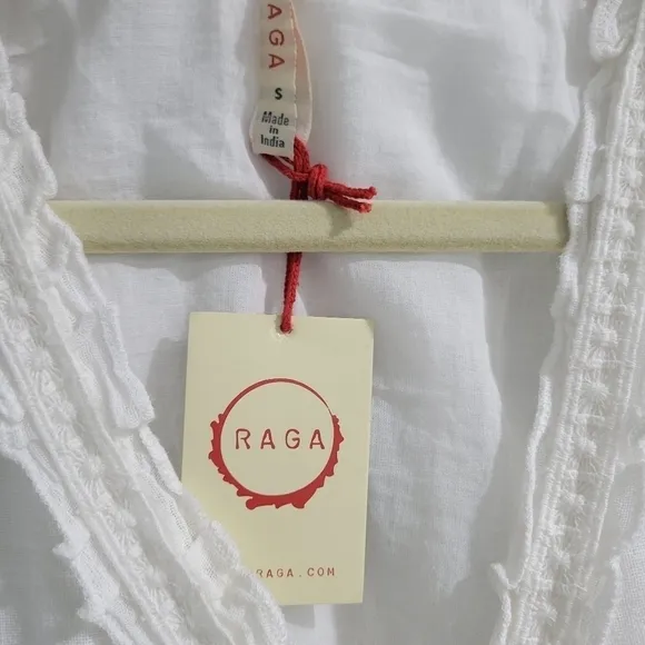 Anthropologie RAGA Nightgown with lace trim and short lining NWT Size S (M)
