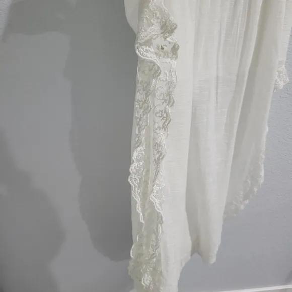 Anthropologie RAGA Nightgown with lace trim and short lining NWT Size S (M)