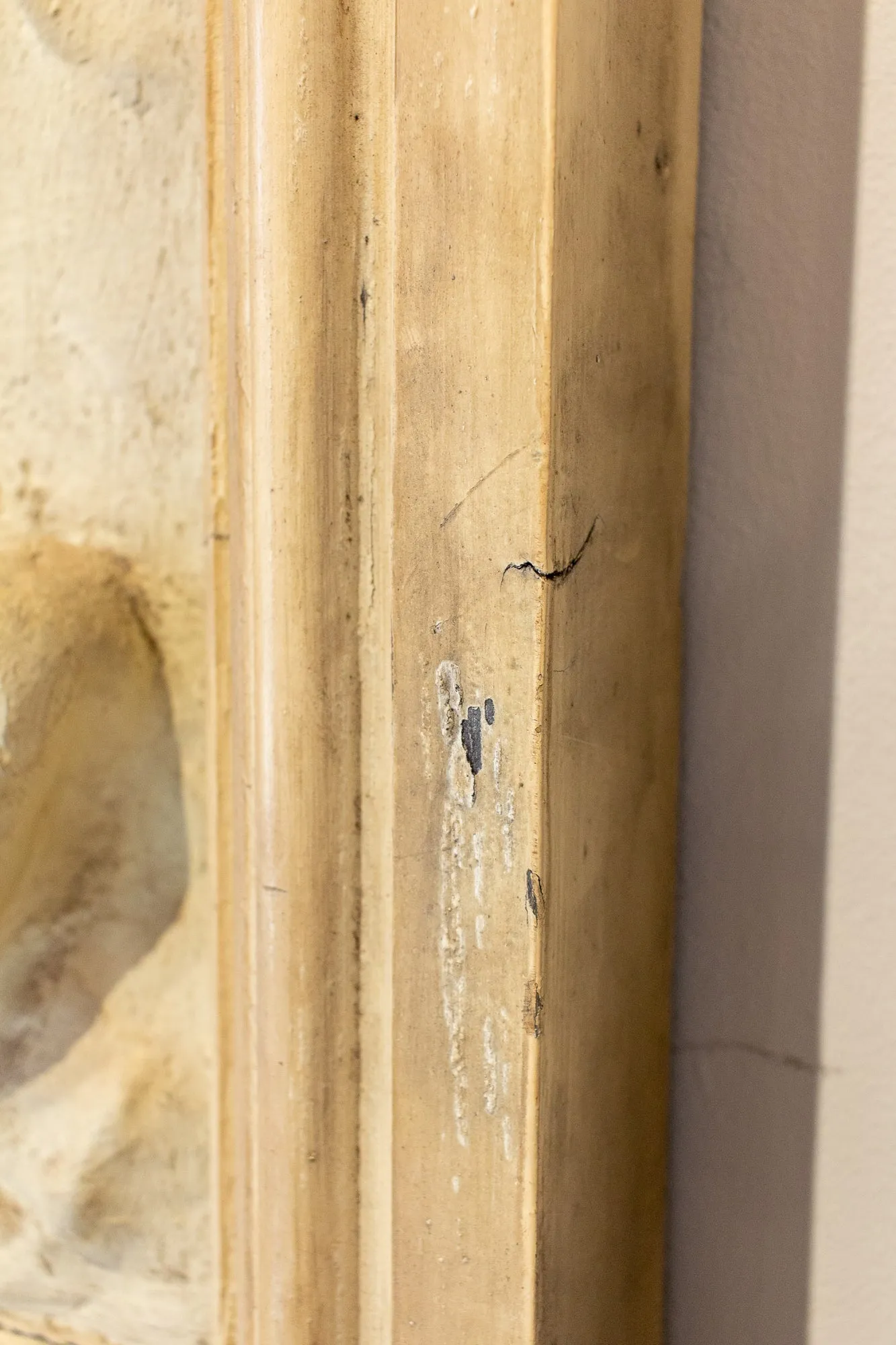 Antique Belgian Plaster Panel with Mythological Imagery