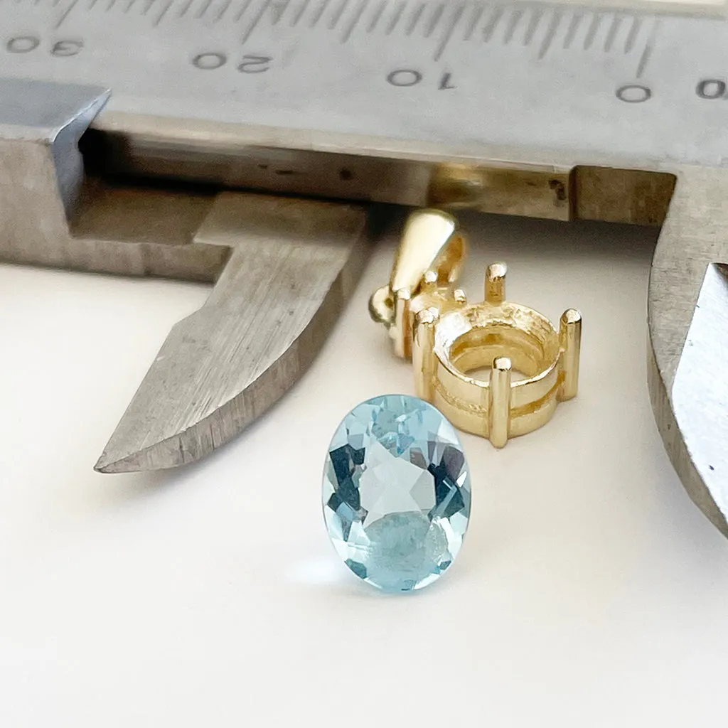 Aquamarine - Oval Cut - 1.08ct