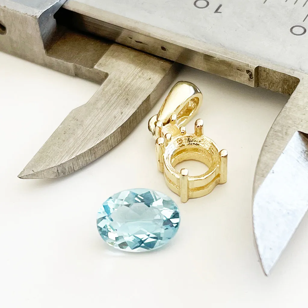 Aquamarine - Oval Cut - 1.08ct
