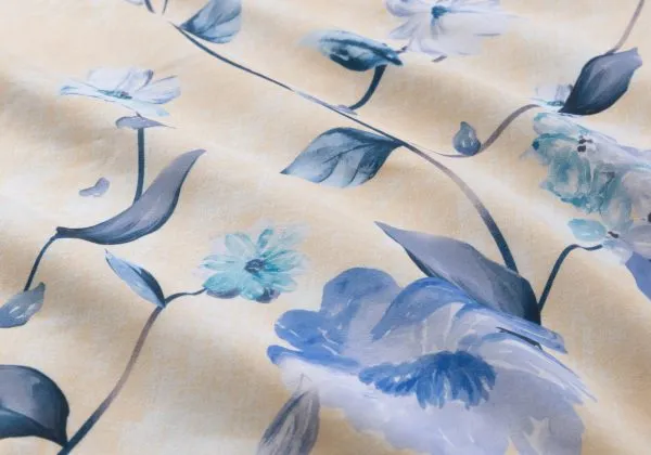 ARDOR BOUDOIR "Peach Blossom" PRINTED MICROFIBRE QUILT COVER SET