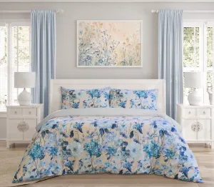 ARDOR BOUDOIR "Peach Blossom" PRINTED MICROFIBRE QUILT COVER SET