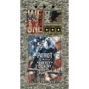 ARMY-Patriot Panel-100% Cotton-1337A