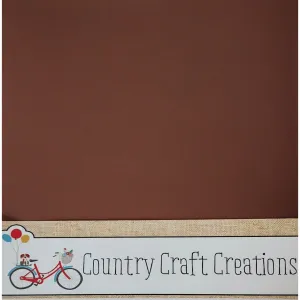 Artisan Cardstock - Felt Coffee Brown - 12x12 SINGLE Sheet