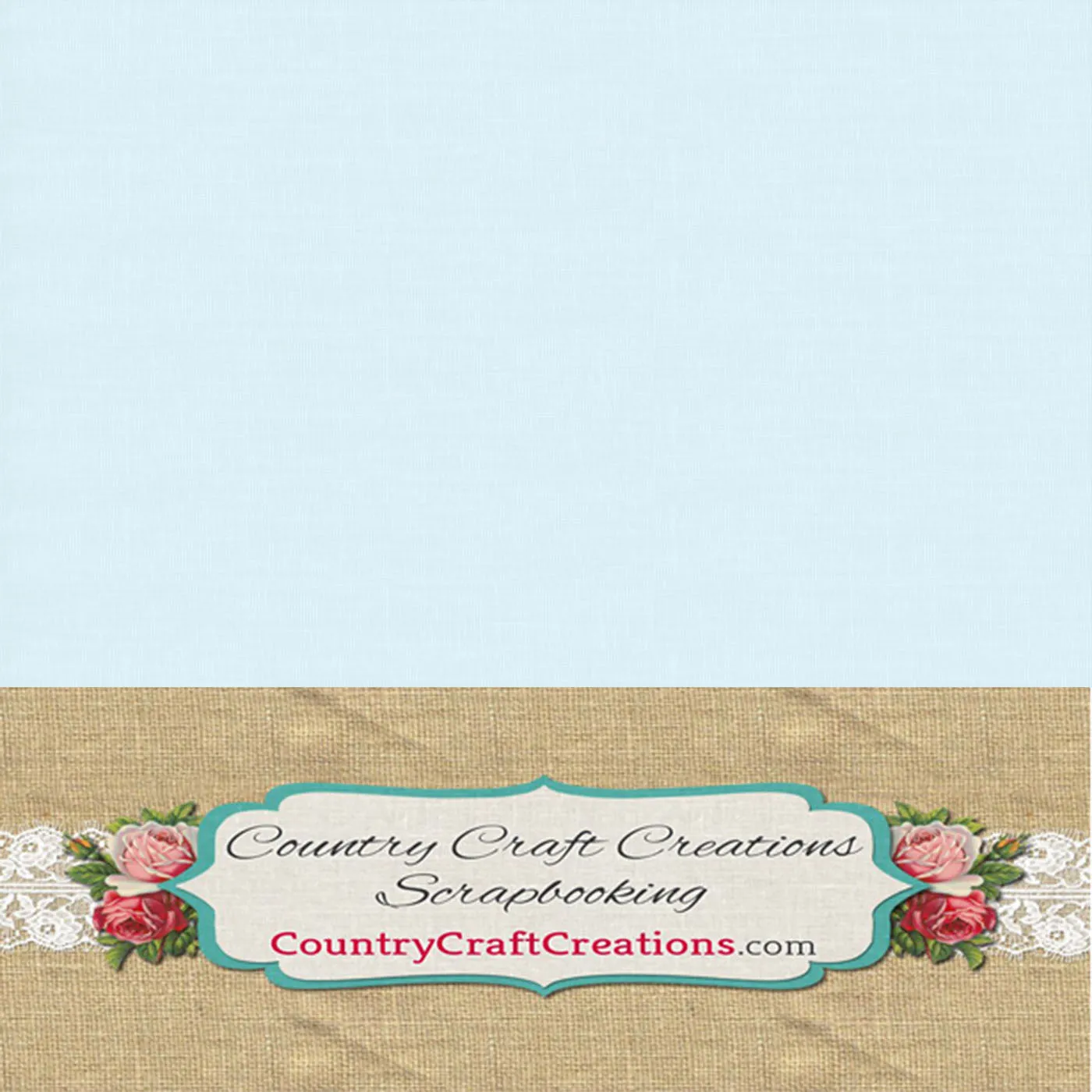 Artisan Cardstock - Linen Baby Blue - 12x12 SINGLE Sheets