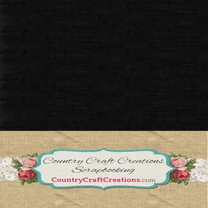 Artisan Cardstock - Linen Black - 8 1/2x11 - 24 Pack