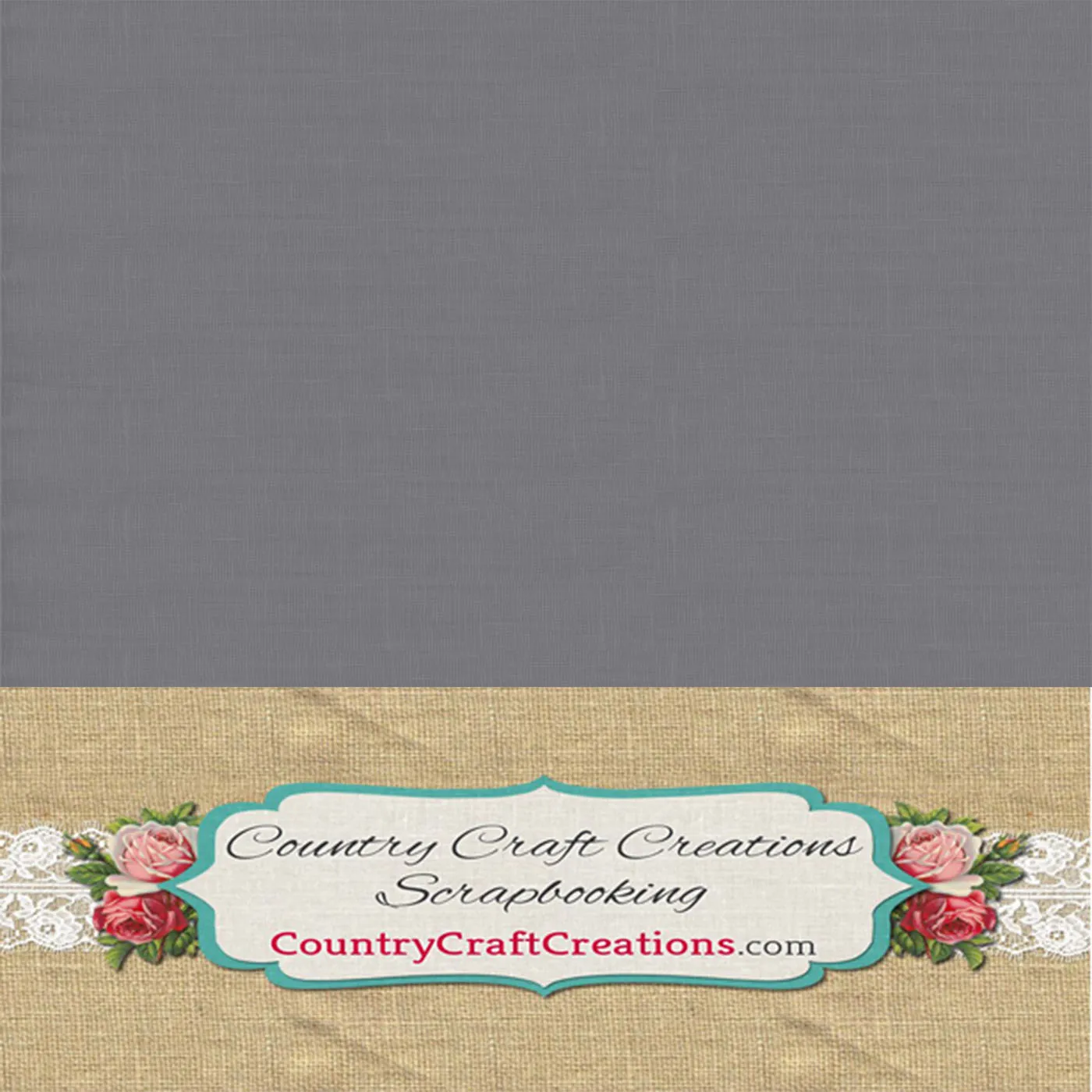 Artisan Cardstock - Linen Grey - 12x12 SINGLE Sheets