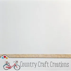 Artisan Cardstock - Linen Speckletone White - 12x12 SINGLE Sheet
