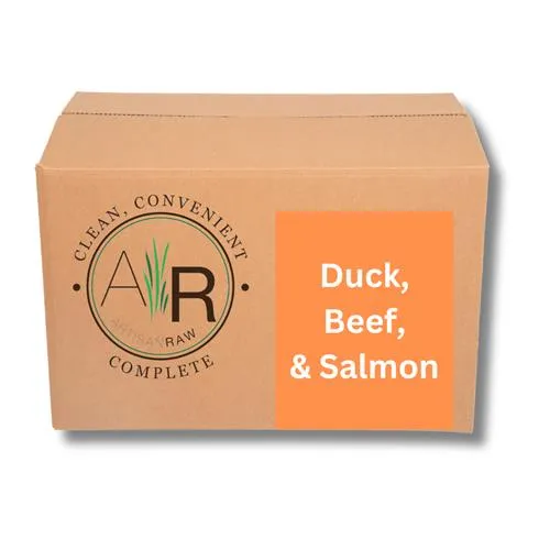Artisan Raw Duck Beef & Salmon