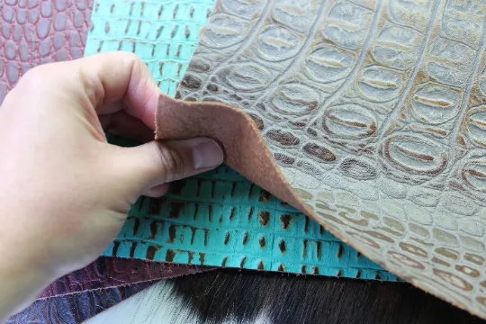 Assorted Cowhide Leather Pre Cut Pieces | 12"x12" & 11"x9" inch Precuts Sheets for Crafts