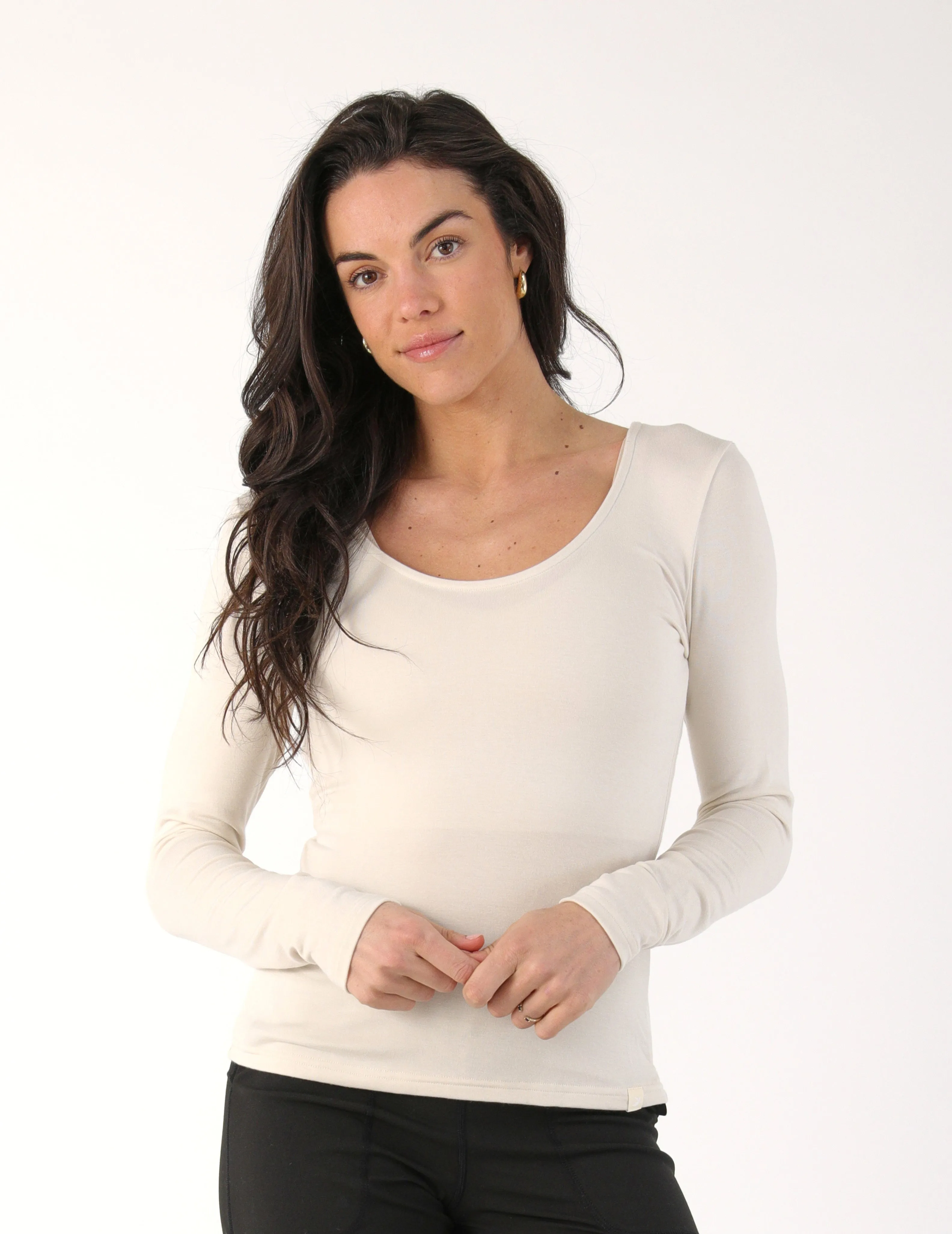Aubrey Long Sleeve: Oatmilk