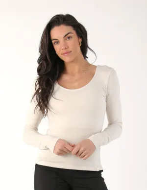 Aubrey Long Sleeve: Oatmilk
