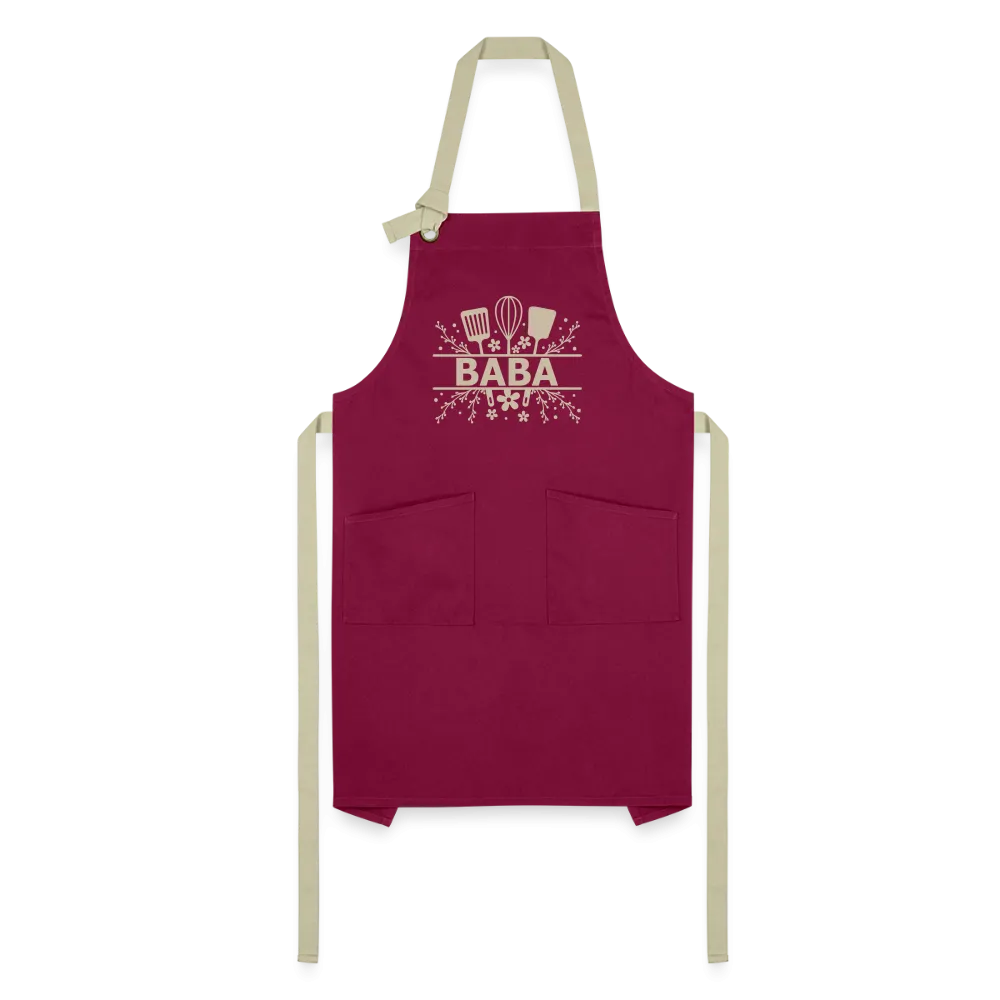 Baba Artisan Apron - Burgundy