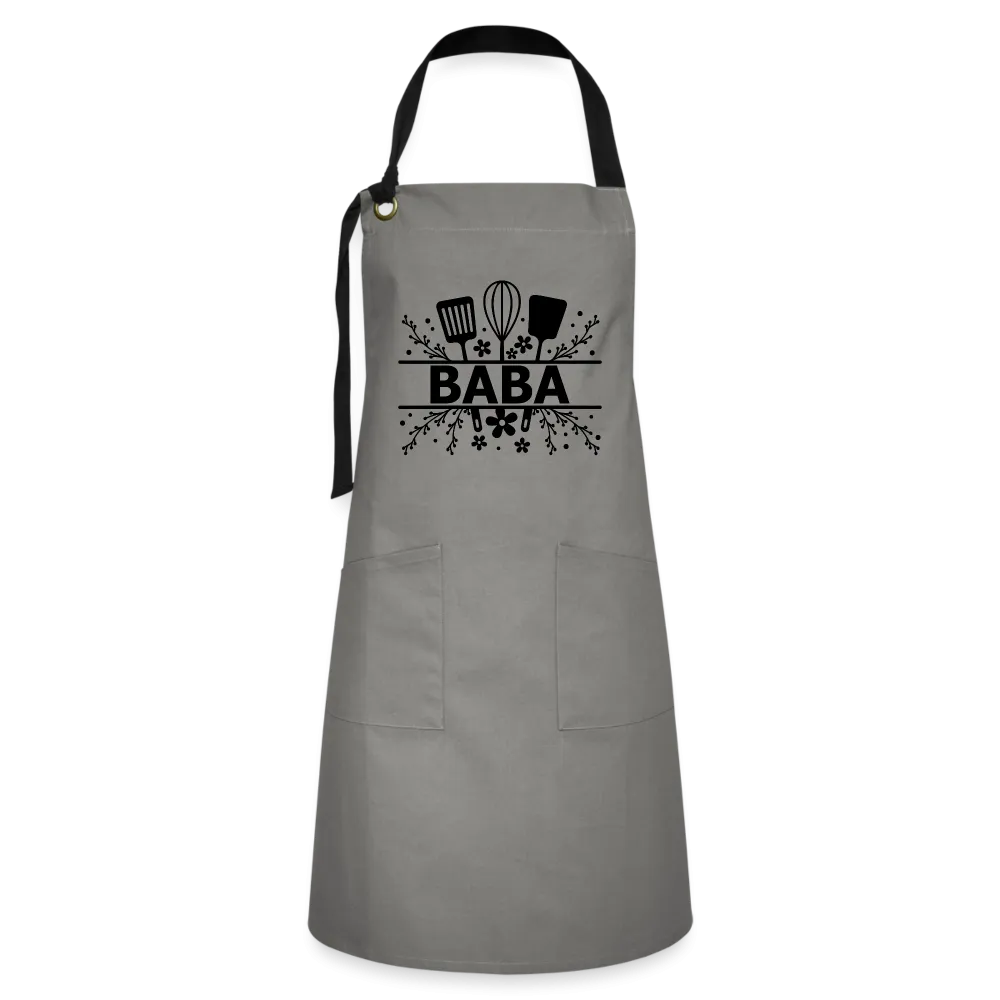 Baba Artisan Apron - Gray