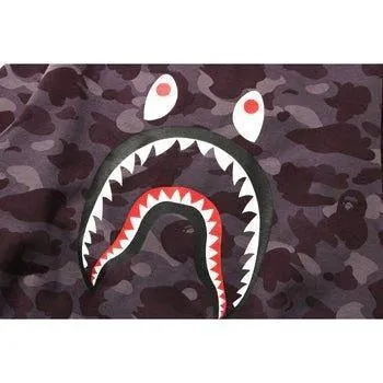 Bape Color Camo Shark Relaxed Crewneck Burgundy