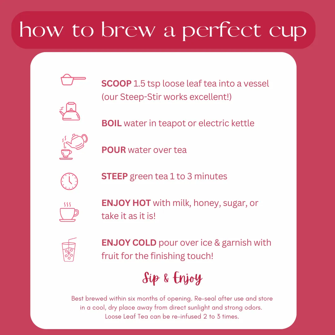 Be Fine - Raspberry Ti Kwan Yin Oolong Tea | Contains Caffeine. 1.5 oz.