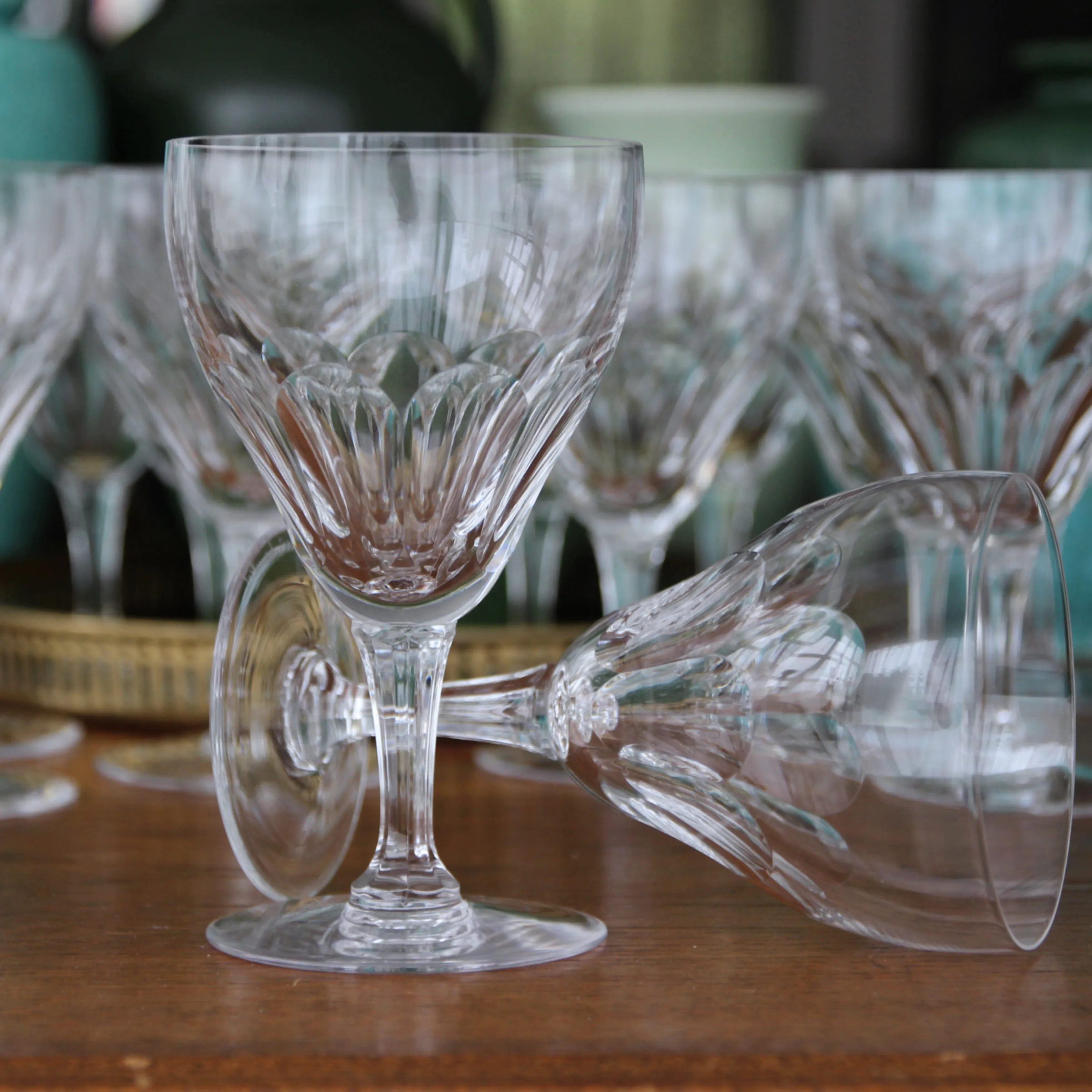 Belgian Cut Crystal Glasses (14)