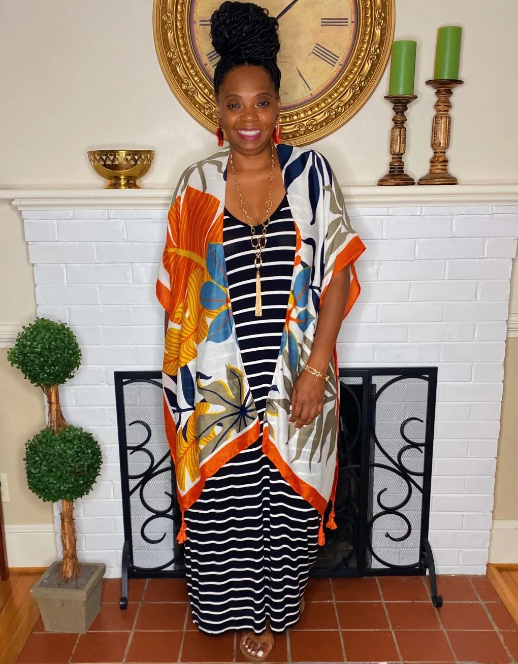 Black & White Stripe Maxi