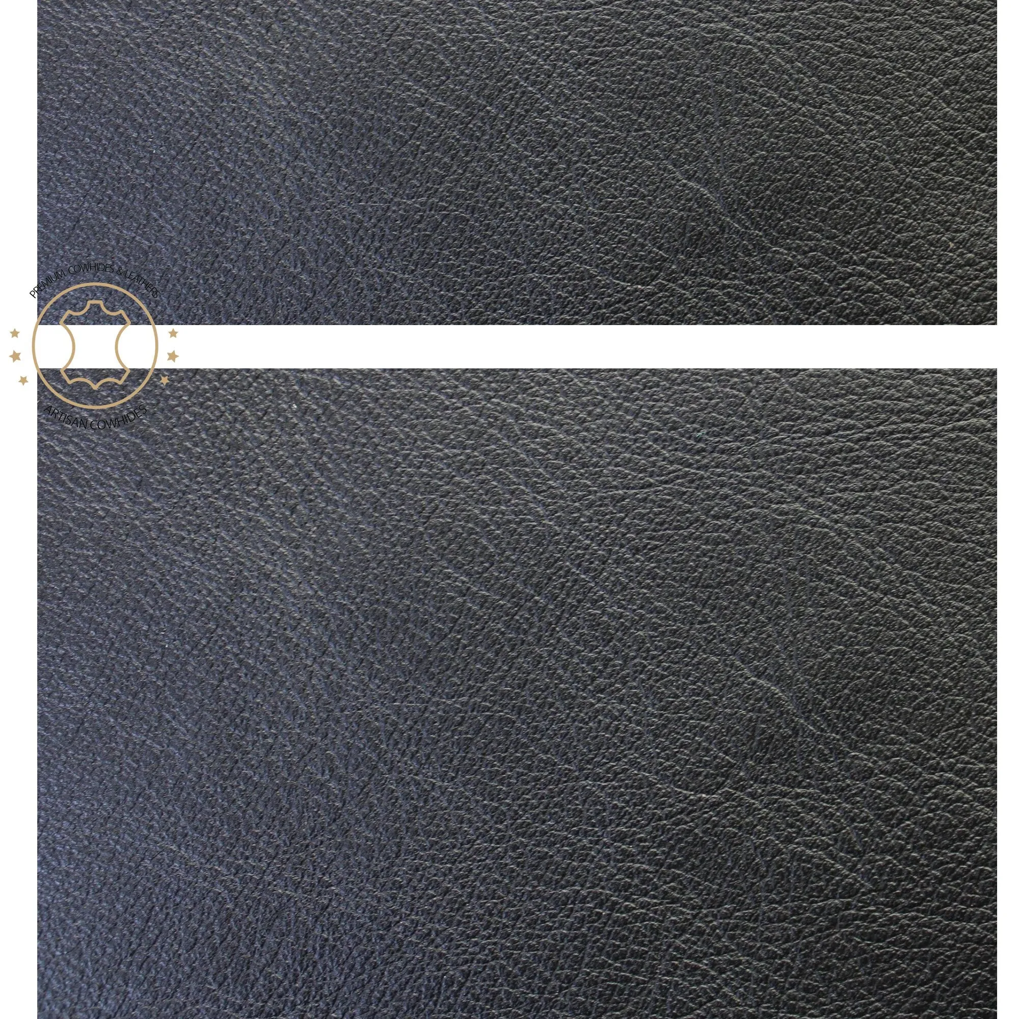 Black Cowhide LEATHER PRE CUT Pieces | 12"x12" Precuts Sheets for Crafts