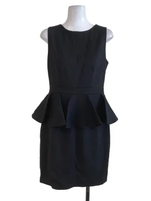 Black Flowy Bodycon Dress