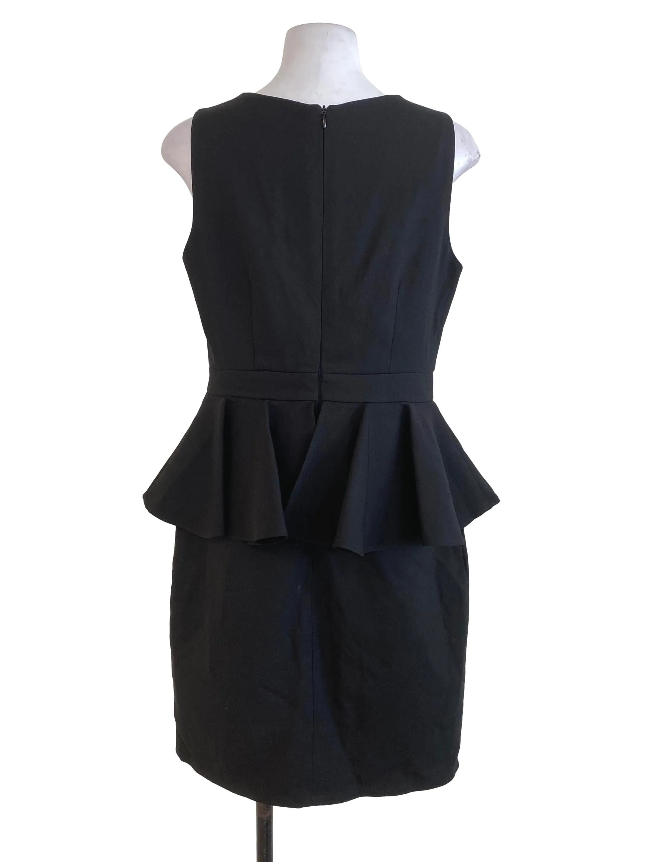 Black Flowy Bodycon Dress