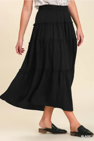 Black Flowy Skirt