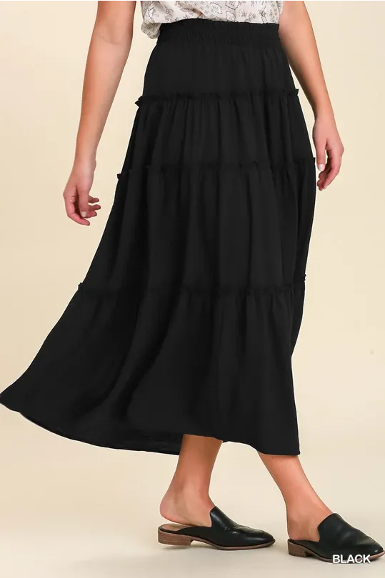 Black Flowy Skirt