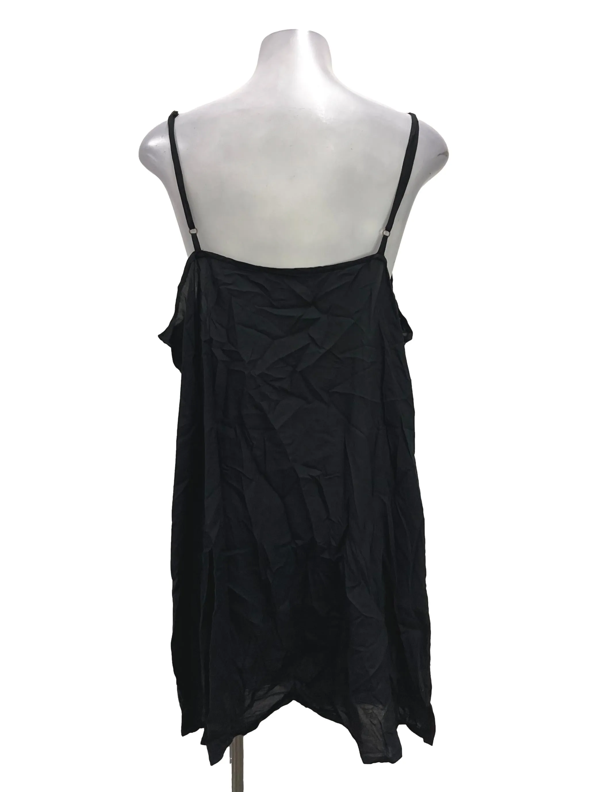 Black Loose Spag Dress