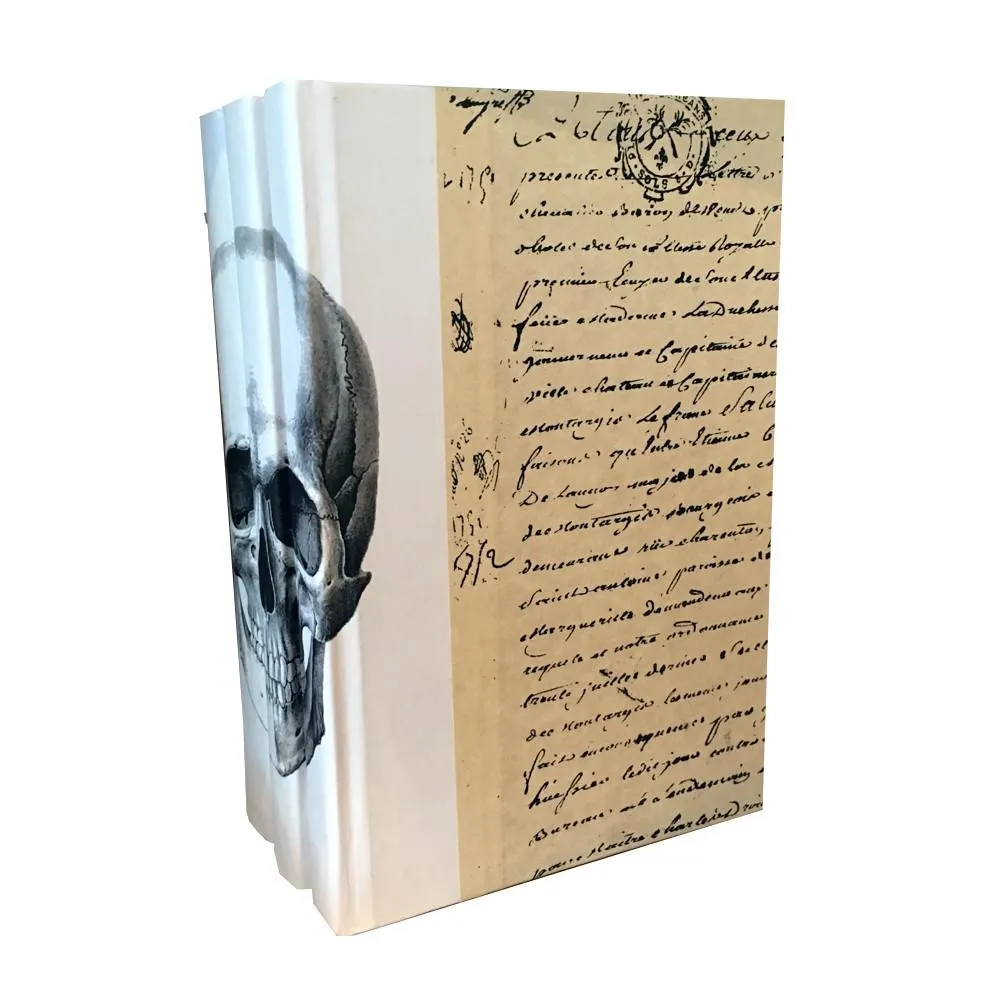Black Skull Decorative Books